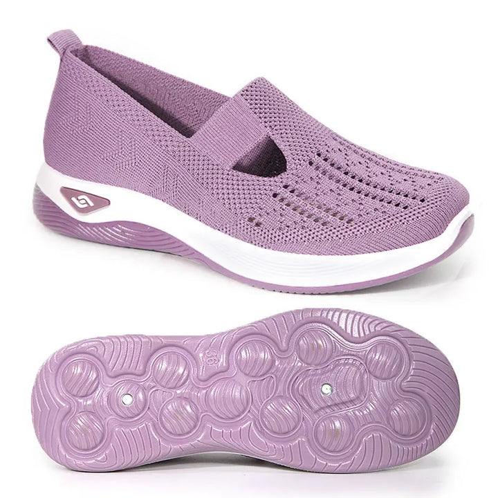 Damskie lekkie buty sportowe ortopedyczne z siateczką z boku