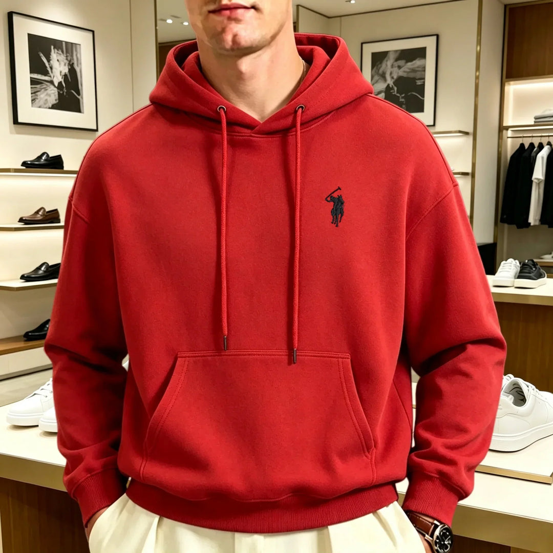 Żółta bluza z kapturem streetwear z miękkiego materiału