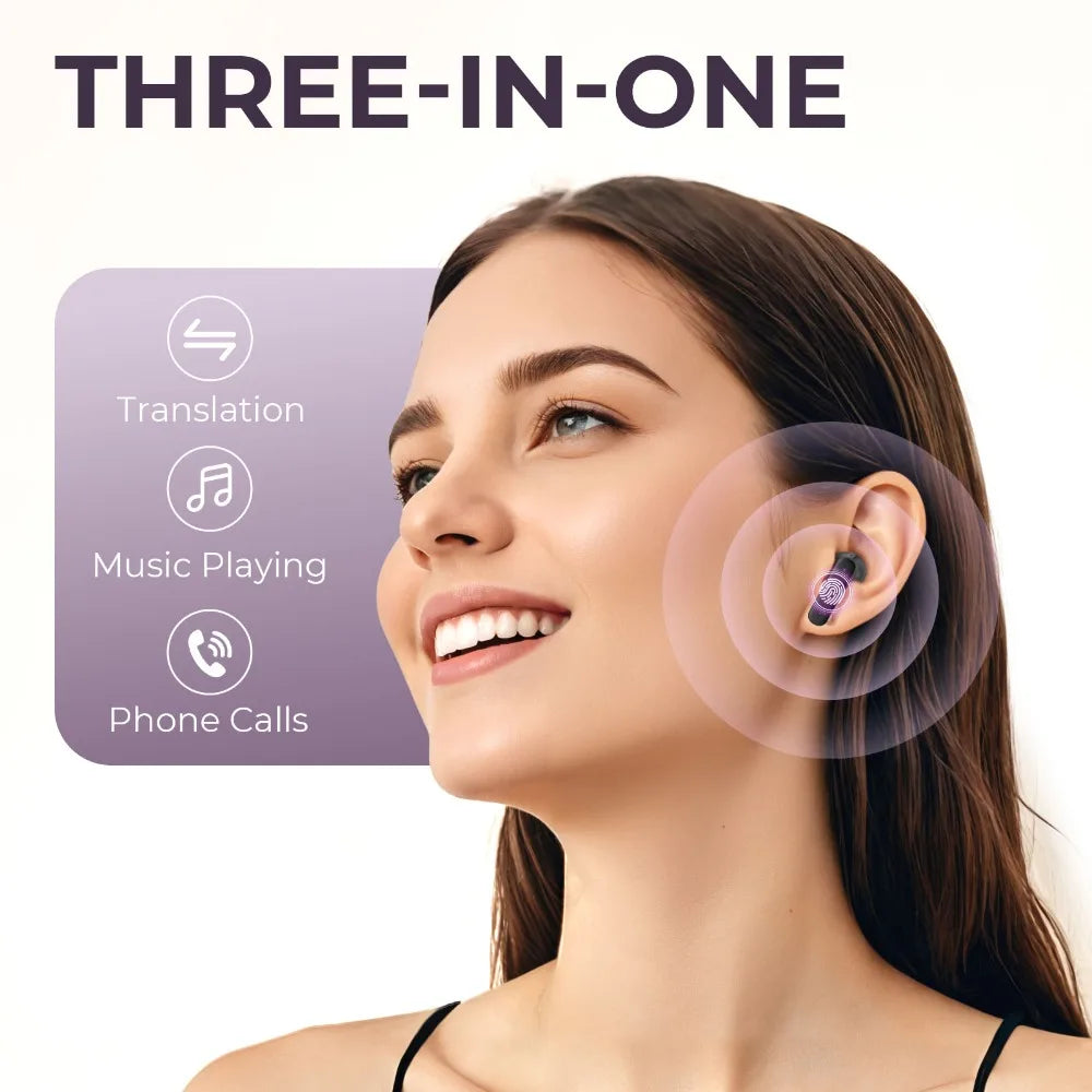 Słuchawki bluetooth z funkcją tłumaczenia mowy i redukcją hałasu ANC