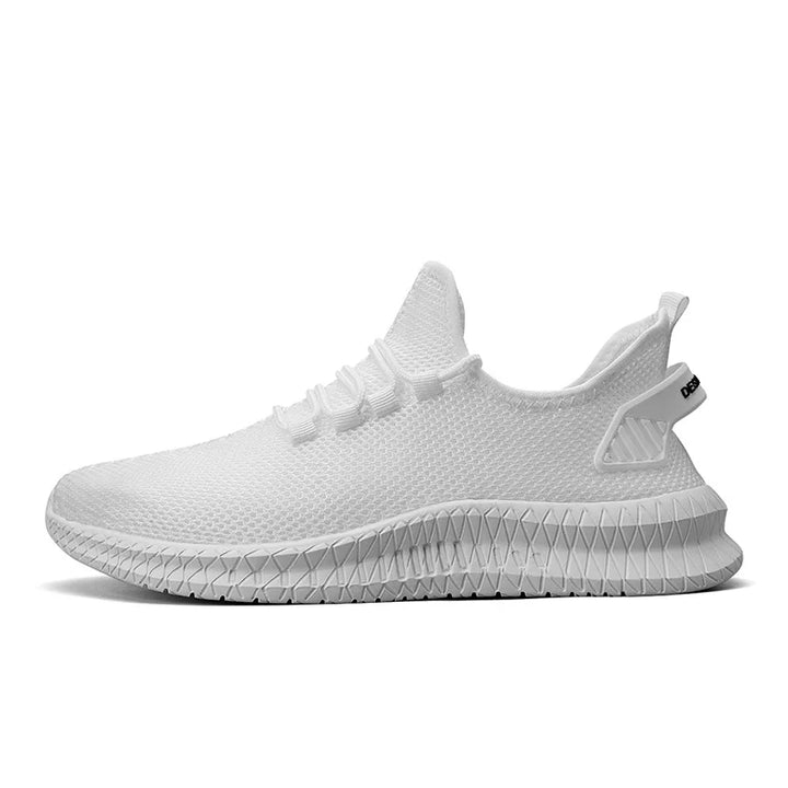 Stylowe męskie sneakersy na siłownię i spacer, detale wykończenia