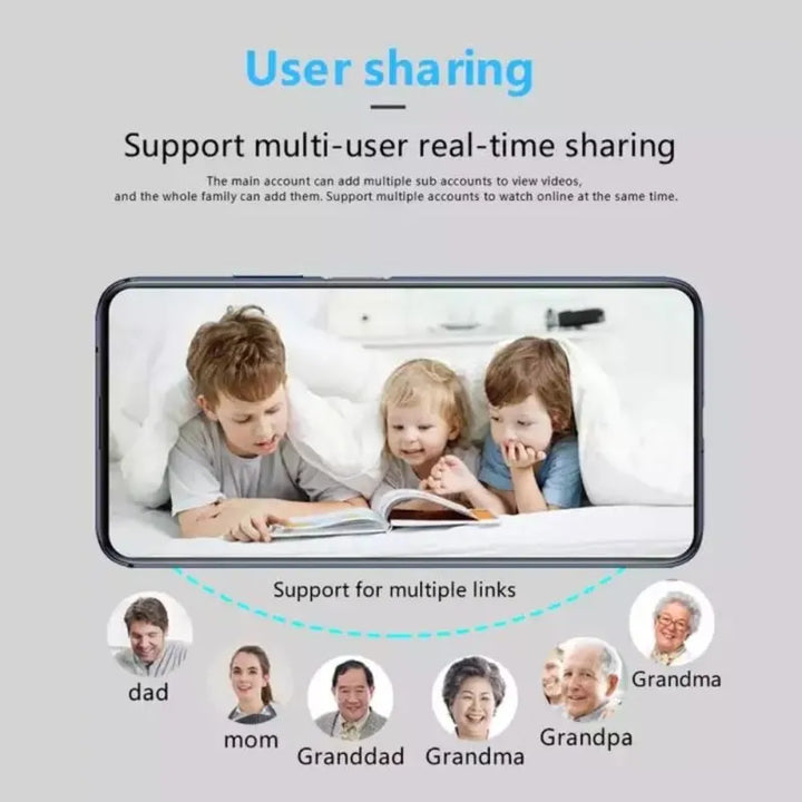 Kompaktowa kamera domowa HD smart home w dłoni dla pokazania małego rozmiaru urządzenia