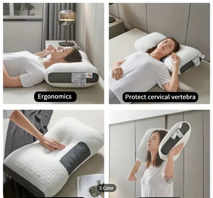 Nowoczesna poduszka ergonomiczna do sypialni wspierająca zdrowy kręgosłup