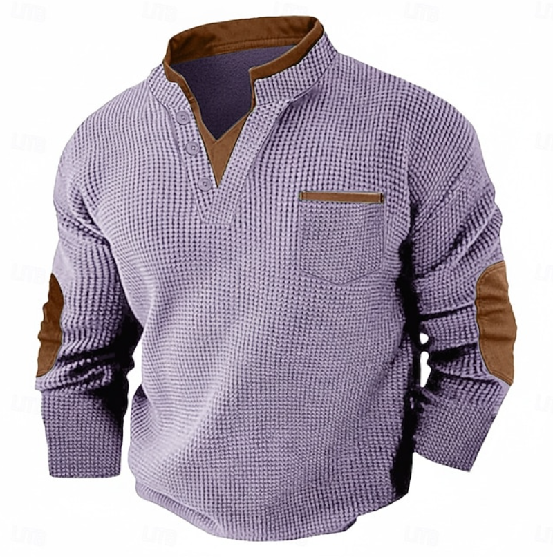 Casualowy sweter męski z długim rękawem do codziennych stylizacji