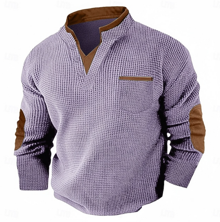 Casualowy sweter męski z długim rękawem do codziennych stylizacji