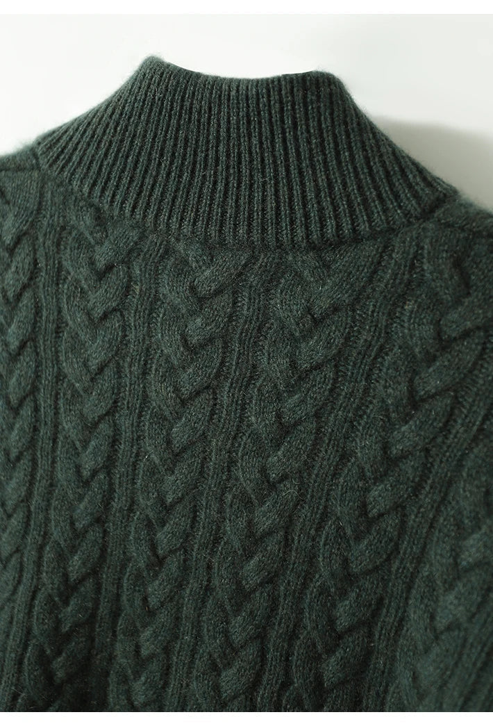 Elegancki sweter damski na jesienne dni z guzikami