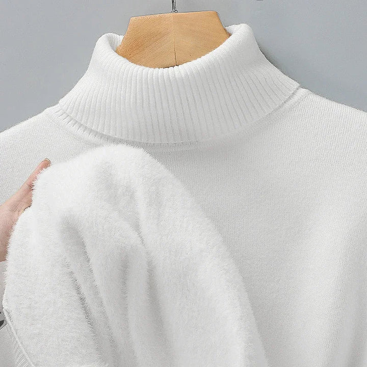 Casualowy sweter męski z golfem idealny na chłodniejsze dni