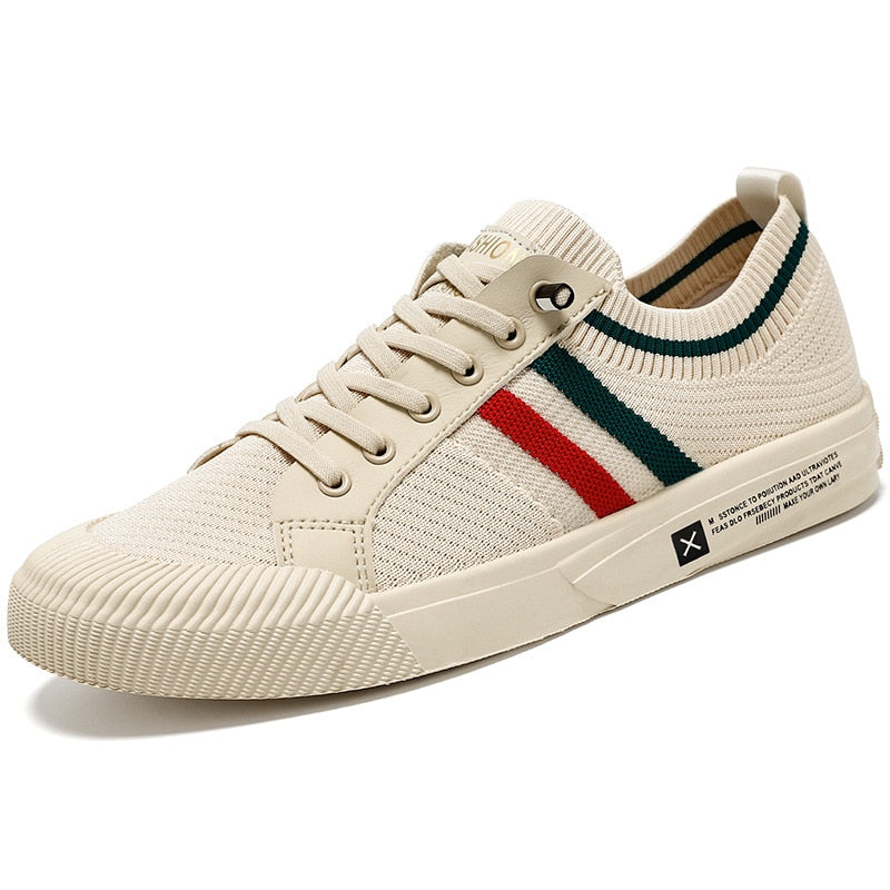Modne męskie buty sportowe z oddychającego materiału