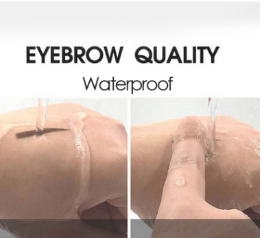 Wodoodporny puder do brwi i aplikator w eleganckim opakowaniu