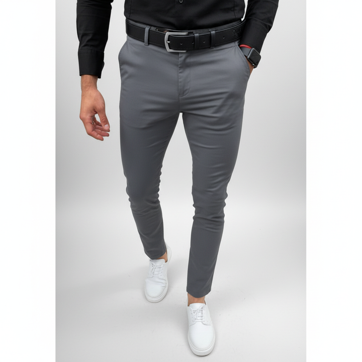 Stylowa odzież męska - spodnie slim fit Pascal w kolorze bazowym