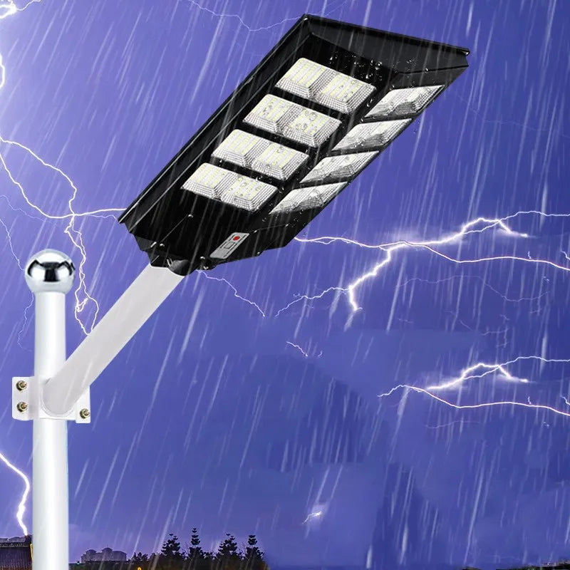 Zestaw oświetlenia zewnętrznego solarna lampa uliczna LED z akcesoriami montażowymi