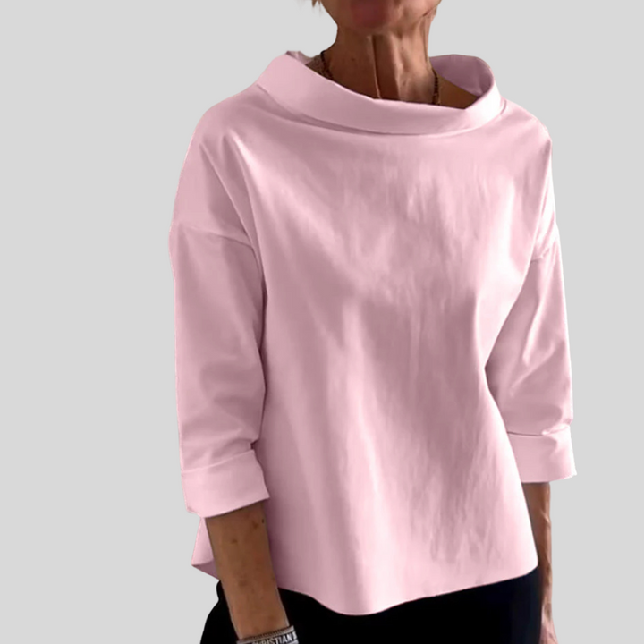 Nowoczesny damski top z krótkim rękawem w eleganckim stylu