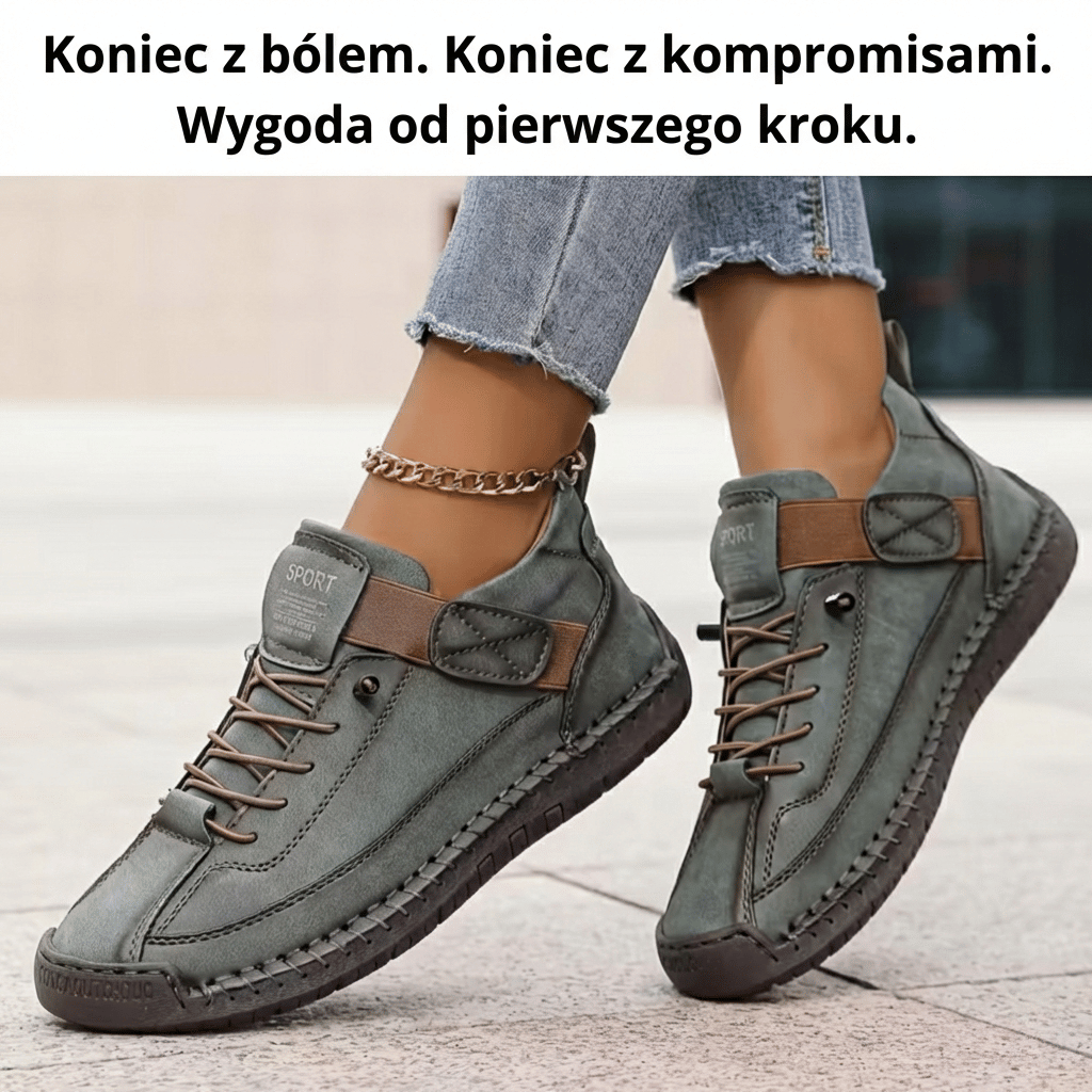 Szerokie buty ortopedyczne damskie Carlena, widok z góry na cholewkę