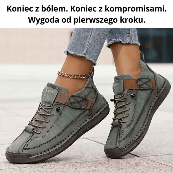 Komfortowe buty damskie casual o szerokim kroju do miejskich stylizacji