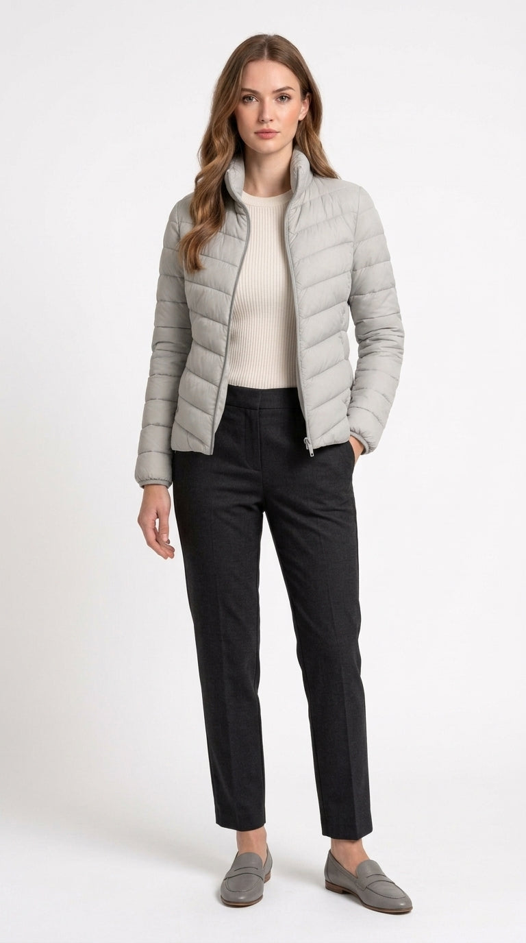 Damska odzież wierzchnia lekka kurtka przejściowa w całej okazałości