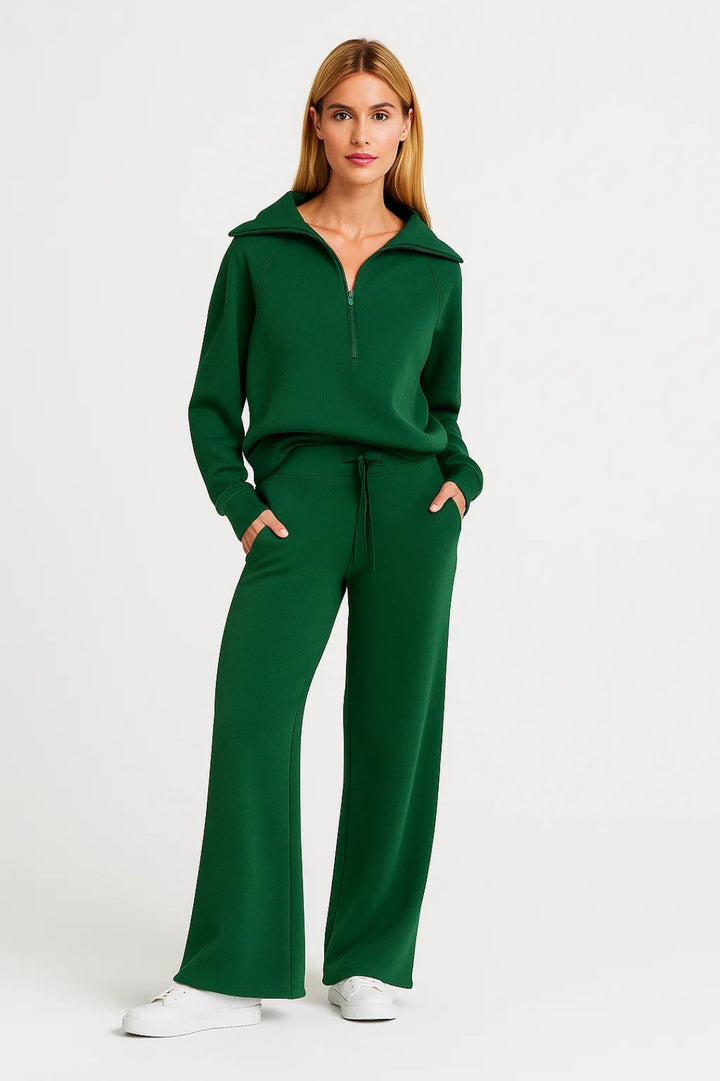 Elegancki sweter damski z zamkiem z miękkiej dzianiny