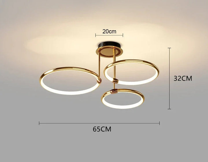 Nowoczesna lampa sufitowa LED pasująca do aranżacji ekskluzywnego salonu