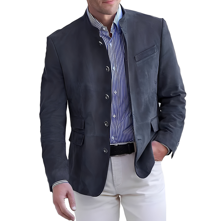 Męska elegancka marynarka casual Brenden - tył stylowego żakietu