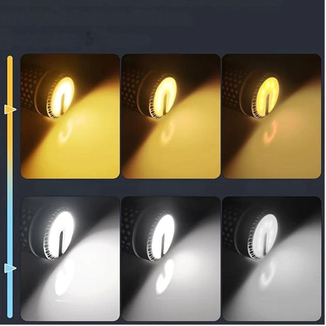 Lampa kempingowa LED z wbudowanym powerbankiem i stabilnym statywem, idealna na biwak.