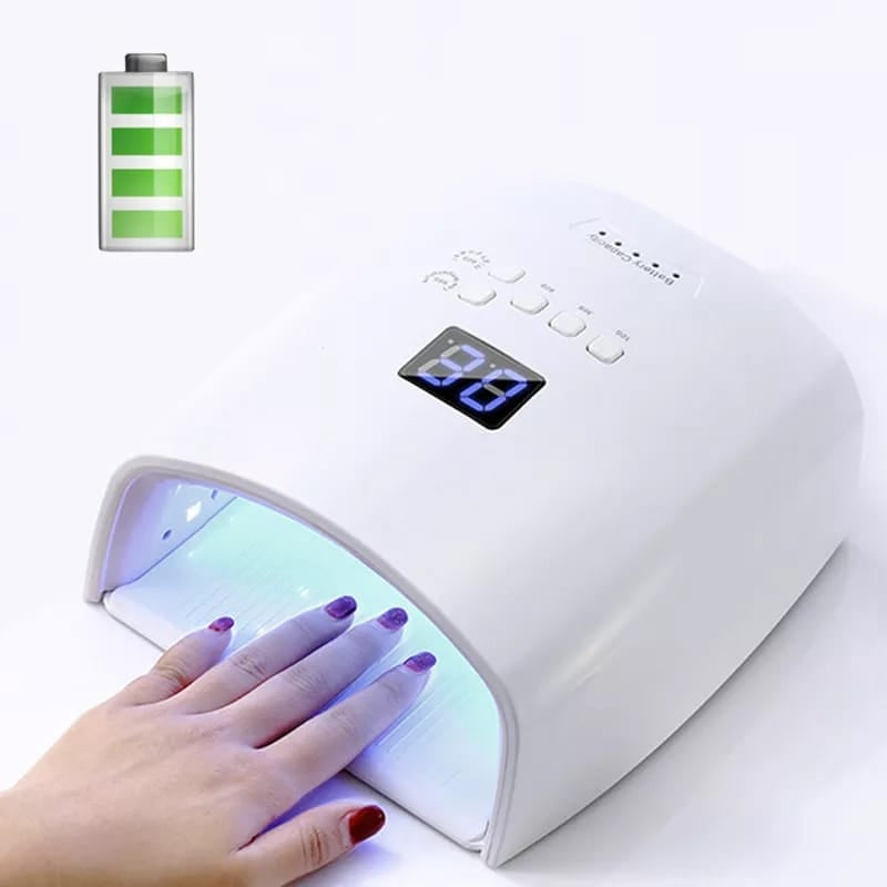 Akumulatorowa lampa UV/LED 66W do paznokci z czujnikiem, idealna do szybkiego utwardzania żelu i hybryd w manicure/pedicure.