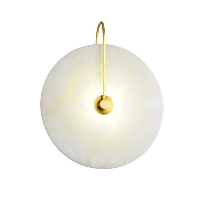 Alabastrowa lampa ścienna LED, nowoczesny kinkiet do salonu, sypialni. Minimalistyczna dekoracja.