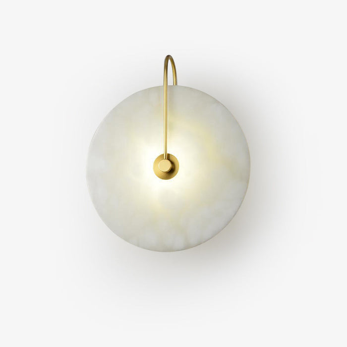 Lampa ścienna LED z alabastru. Oświetlenie dekoracyjne, minimalistyczny kinkiet do współczesnych wnętrz.