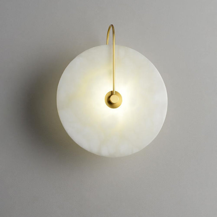 Lampa ścienna LED, alabaster. Oświetlenie akcentowe do nowoczesnych pomieszczeń. Designerski kinkiet.