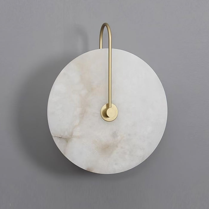 Alabastrowa lampa ścienna LED, nowoczesna. Kinkiet ścienny do salonu, sypialni. Minimalistyczna forma.