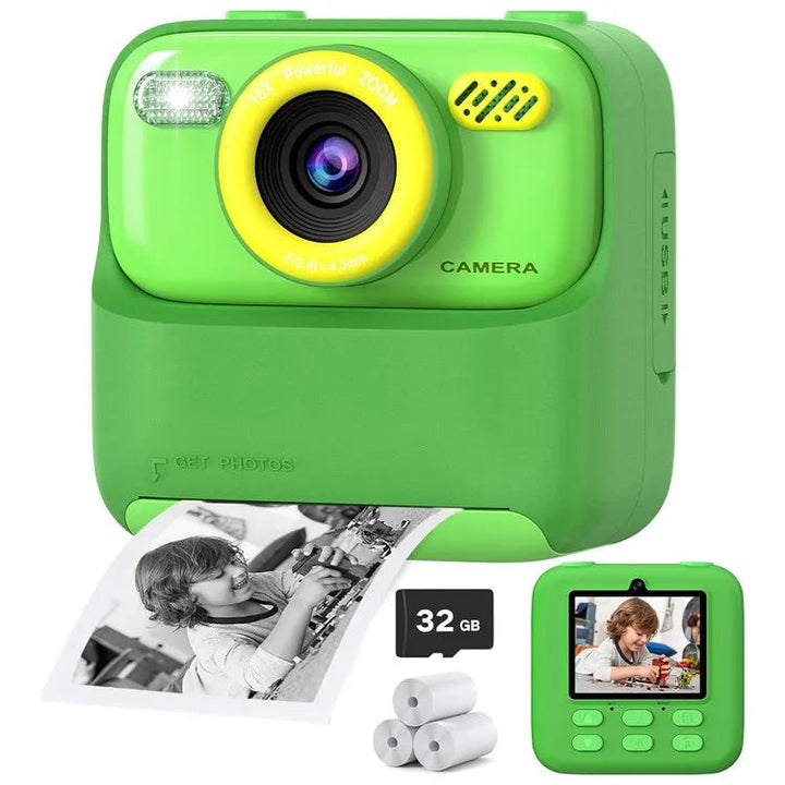 Prezent dla dziecka: aparat z natychmiastowym drukiem, selfie HD i 32GB. Super zabawa!