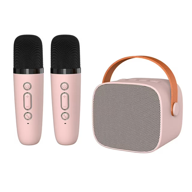 Mini System Karaoke Domowy - Krystaliczny Dźwięk z Mikrofonem