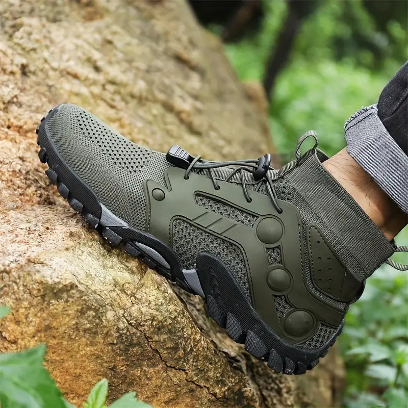 Czarne buty męskie do biegów przełajowych TrailFlex barefoot