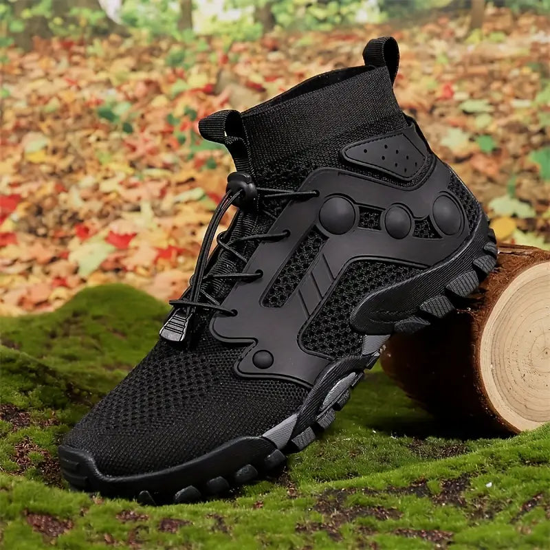 Zielone męskie obuwie outdoorowe TrailFlex o kroju barefoot