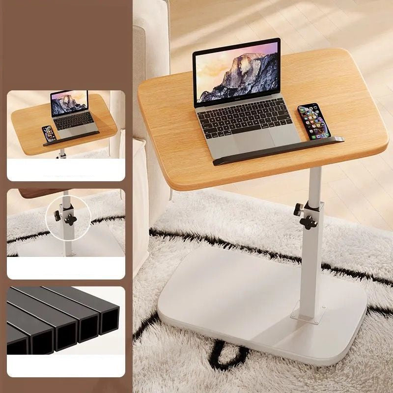 Regulowane biurko mobilne pod laptopa z obrotowym blatem 360 stopni