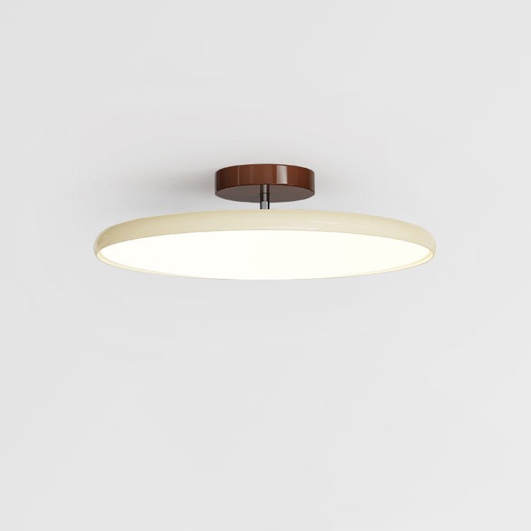 Zielona domowa lampa sufitowa LED, okrągła, nowoczesny design do kuchni.