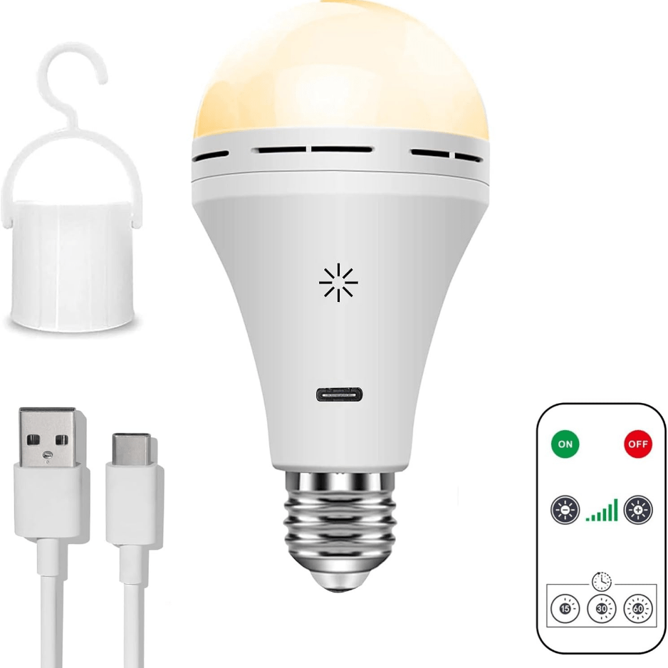 Bezprzewodowa lampa LED, kompaktowe oświetlenie domowe, przenośna, z pilotem, nowoczesna dekoracja wnętrz.