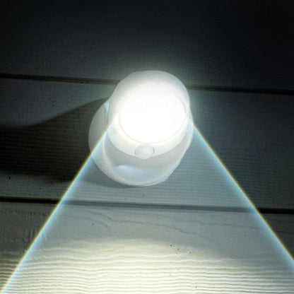 Zewnętrzna lampa LED bezprzewodowa, z czujnikiem ruchu i łatwym montażem, do ogrodu i na taras.