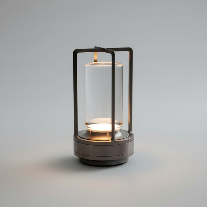 Nowoczesna lampa stołowa LED. Bezprzewodowa, ściemniana. Akumulatorowa, stylowa dekoracja i oświetlenie do domu.
