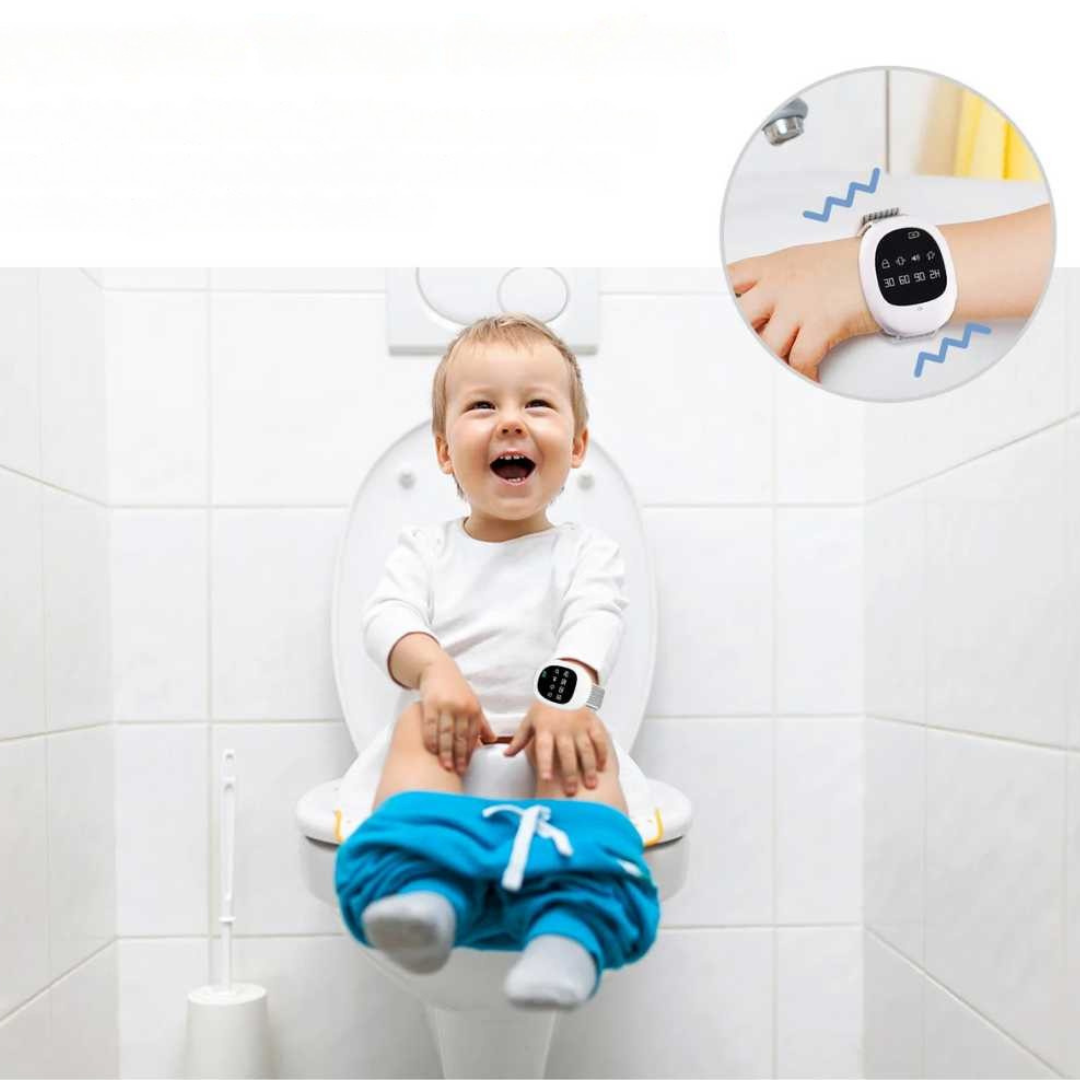 Bezprzewodowy alarm moczenia nocnego: kompaktowy design, łatwy w użyciu. Wspiera dzieci w nauce czystości.