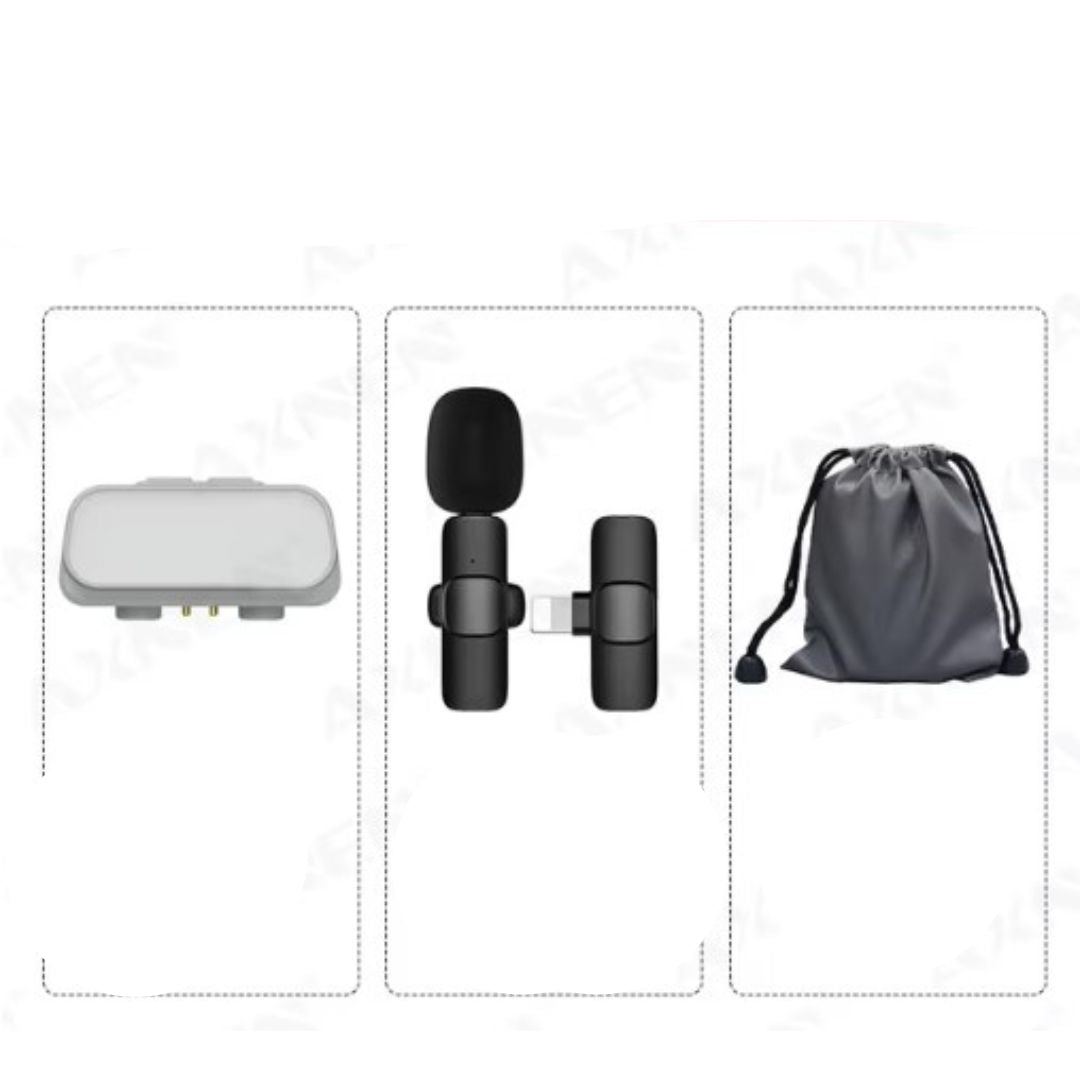 Mikrofon bezprzewodowy AI, klucz do profesjonalnego audio w nagraniach wideo. Zgodny z iPhone i USB-C.