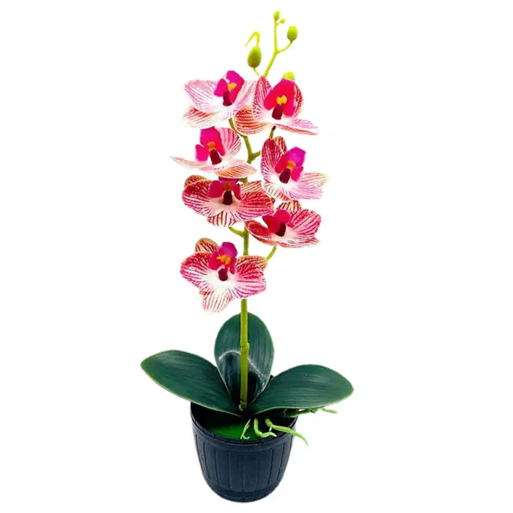 Dekoracyjne sztuczne kwiaty orchidei, idealne na prezent.