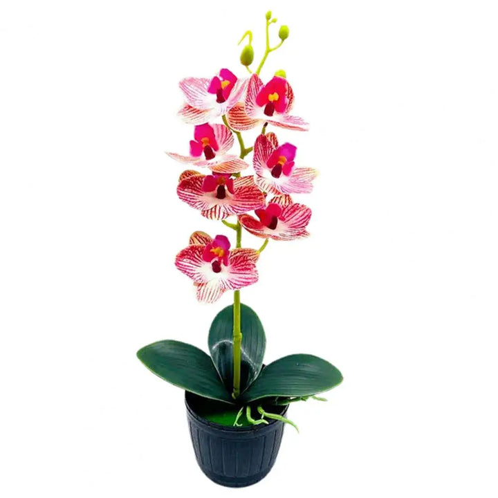 Dekoracyjne sztuczne kwiaty orchidei, idealne na prezent.