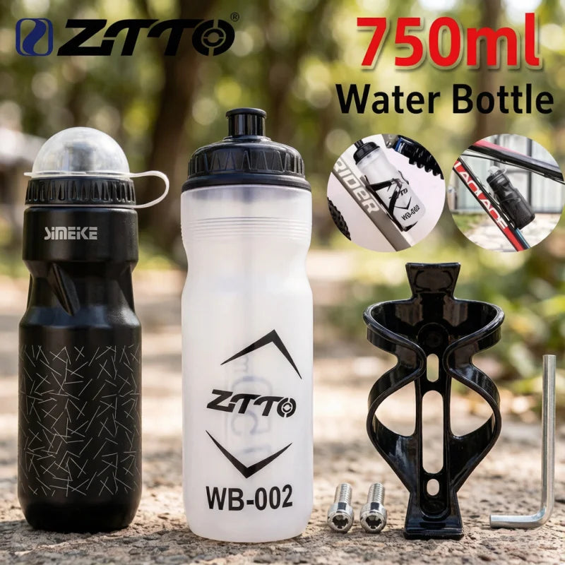Bidon sportowy 750 ml na wodę. Idealny na rower, siłownię i trening. Lekki i szczelny dla aktywnego stylu życia.
