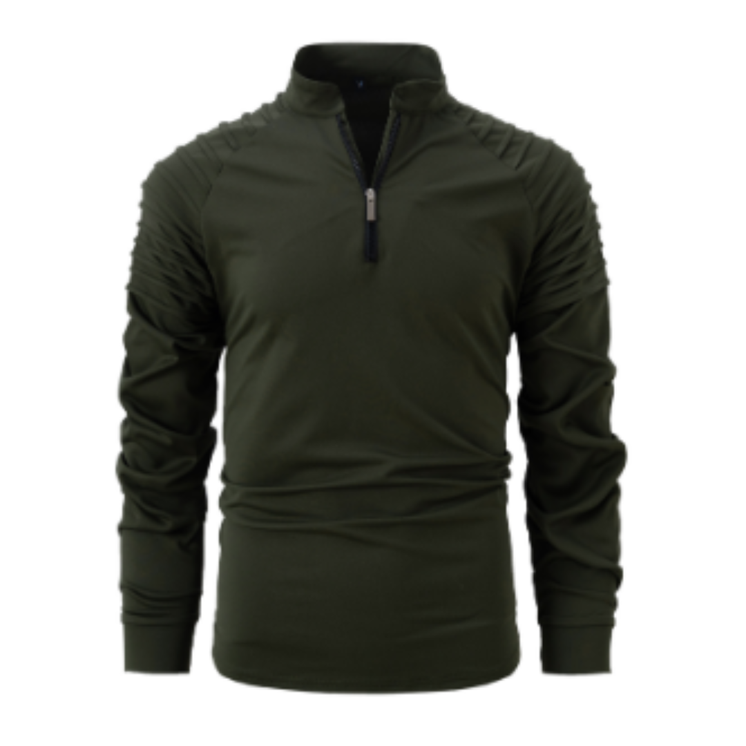 Stylowa bluza męska sportowa z praktycznym zamkiem, do modnych stylizacji streetwear. Męskie ubrania.