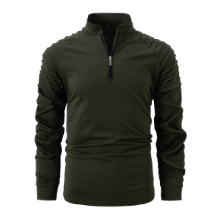 Stylowa bluza męska sportowa z praktycznym zamkiem, do modnych stylizacji streetwear. Męskie ubrania.