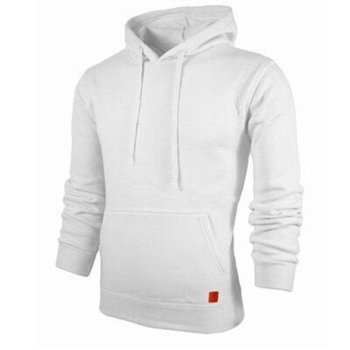 Komfortowa bluza męska z kapturem i białymi sznurkami. Na co dzień, do sportu, streetwear.