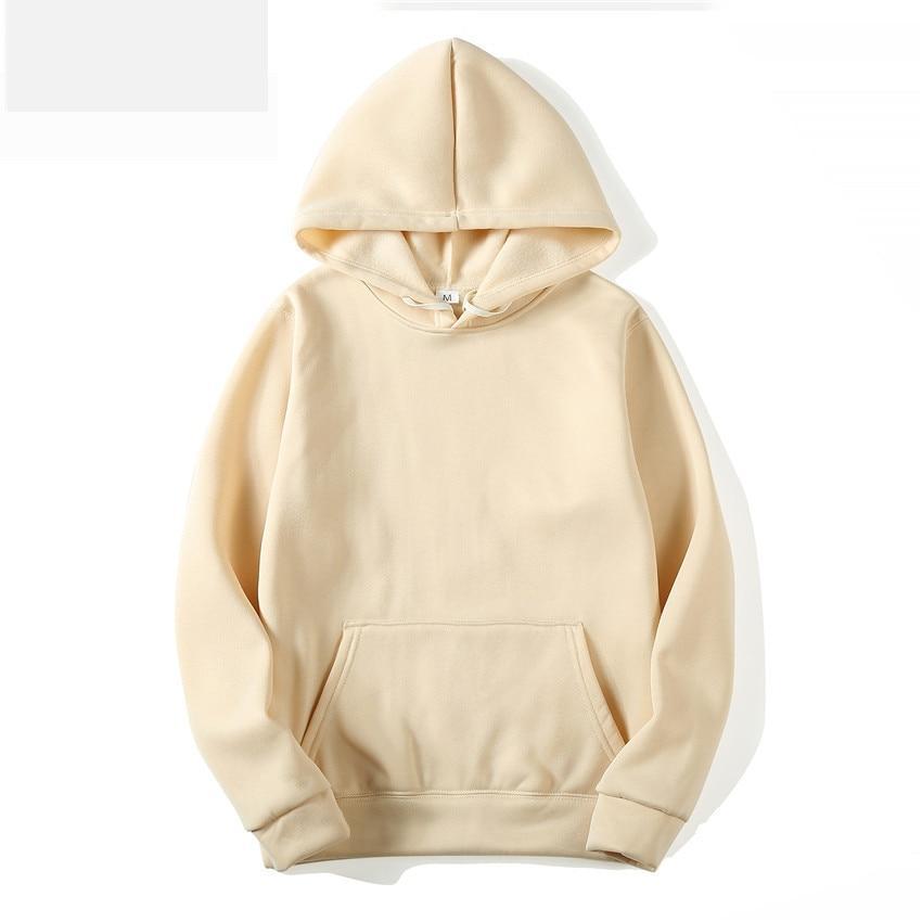 Męska bluza streetwear. Z kapturem, komfortowa, jednokolorowa.