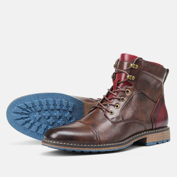 Stylowe buty męskie sznurowane, klasyczne obuwie na jesień