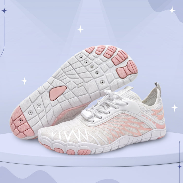 Buty barefoot unisex z szerokimi palcami. Idealne do biegania, spacerów i letnich aktywności.