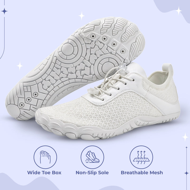 Buty barefoot unisex dla naturalnego ruchu stopy. Szerokie palce, minimalistyczne, do biegania i aktywności.