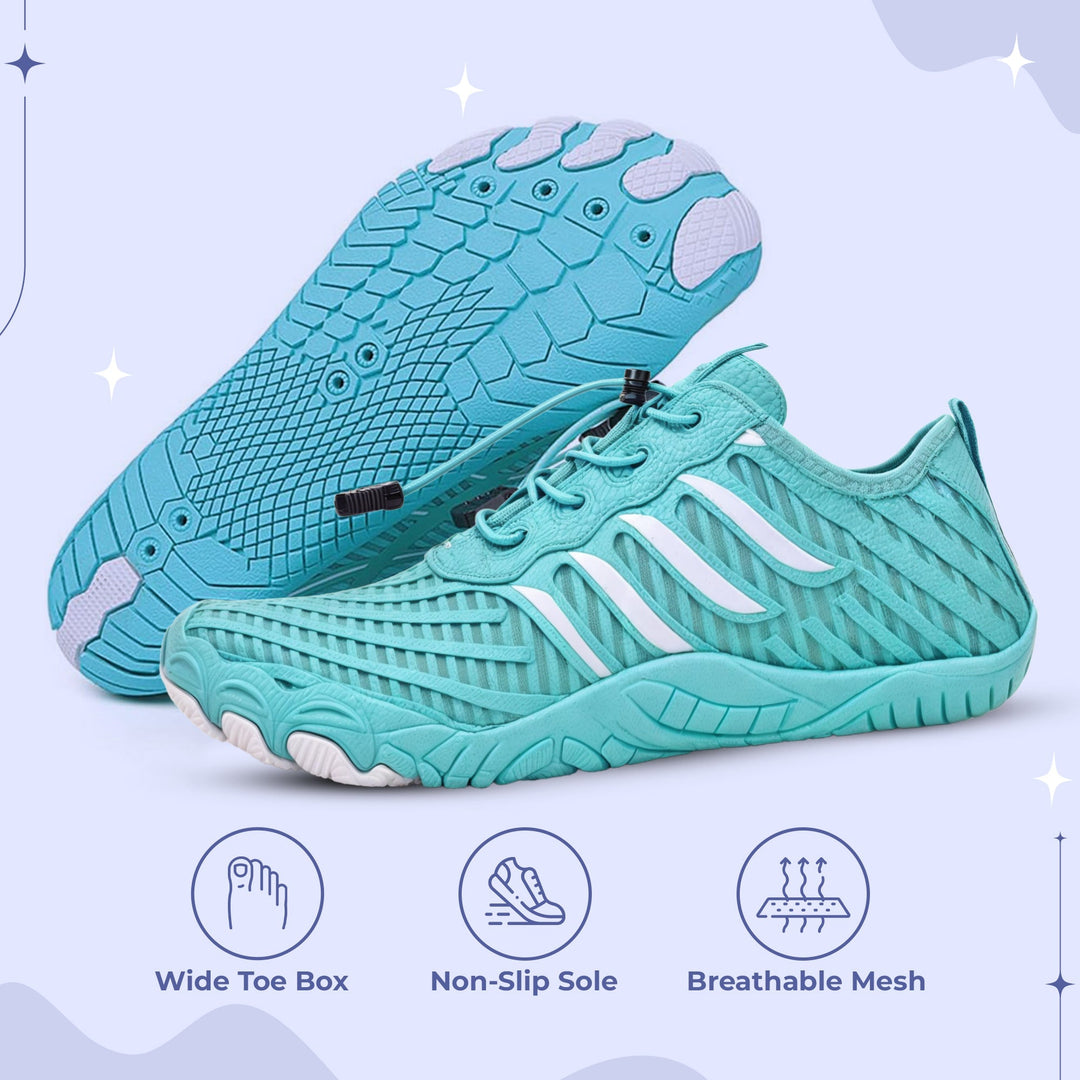 Uniwersalne buty barefoot unisex, szerokie palce. Antypoślizgowe, do biegania, spacerów i aktywności sportowych.