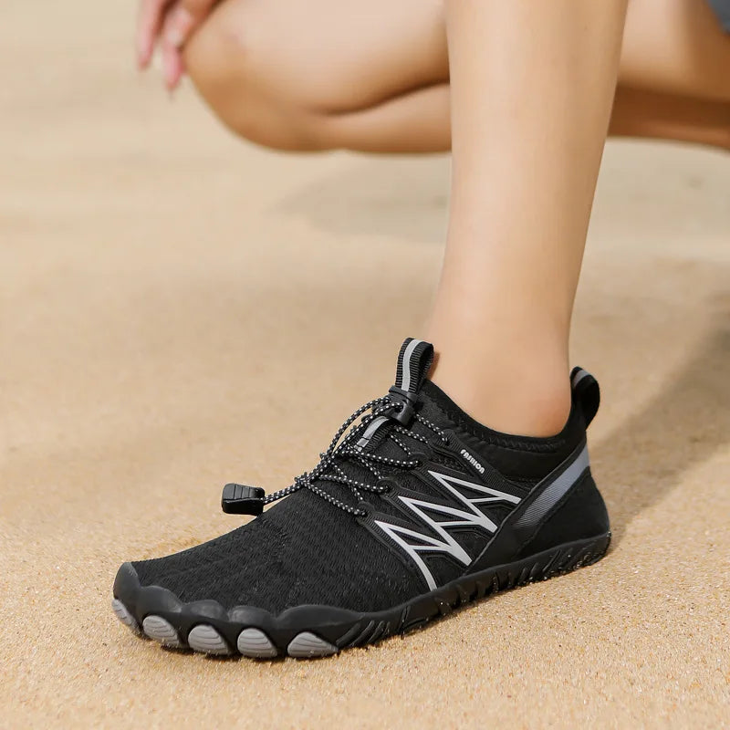 Lekkie buty barefoot unisex, szerokie palce. Antypoślizgowe, idealne na letnie wycieczki i codzienne użytkowanie.
